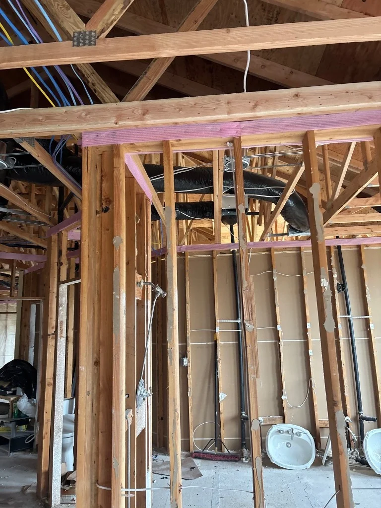 Remodel plumbing installation example